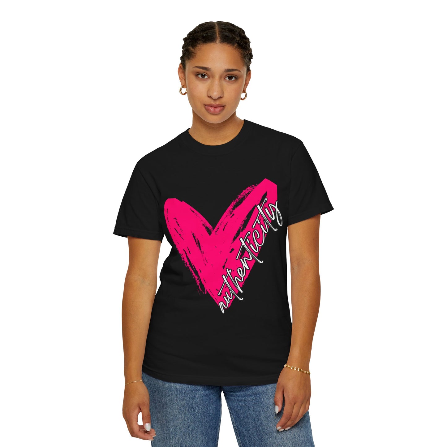 Authenticity Heart Unisex Comfort Colors T-Shirt