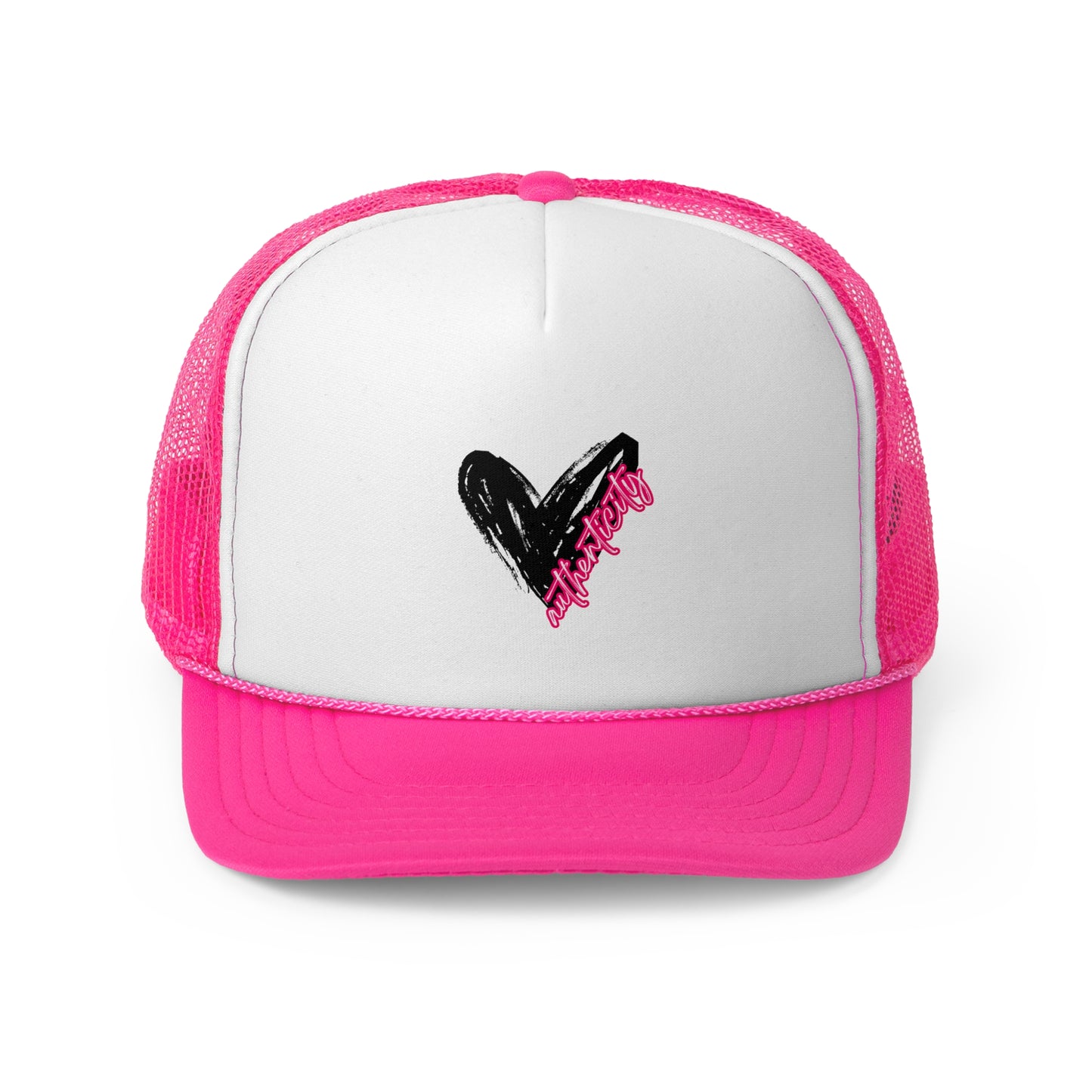 Authenticity Heart Trucker Cap - Pink AND Black Styles