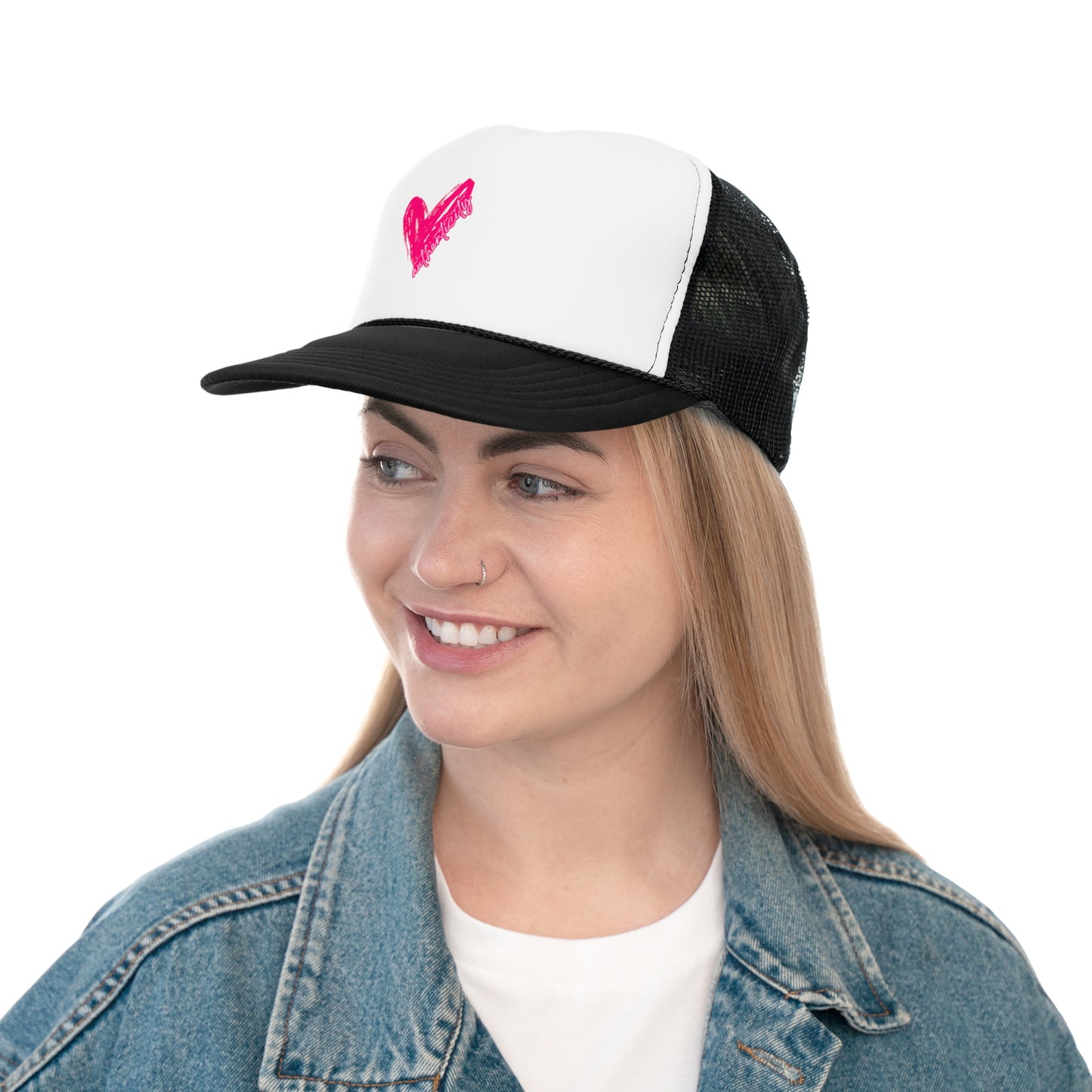 Authenticity Heart Trucker Cap - Pink AND Black Styles