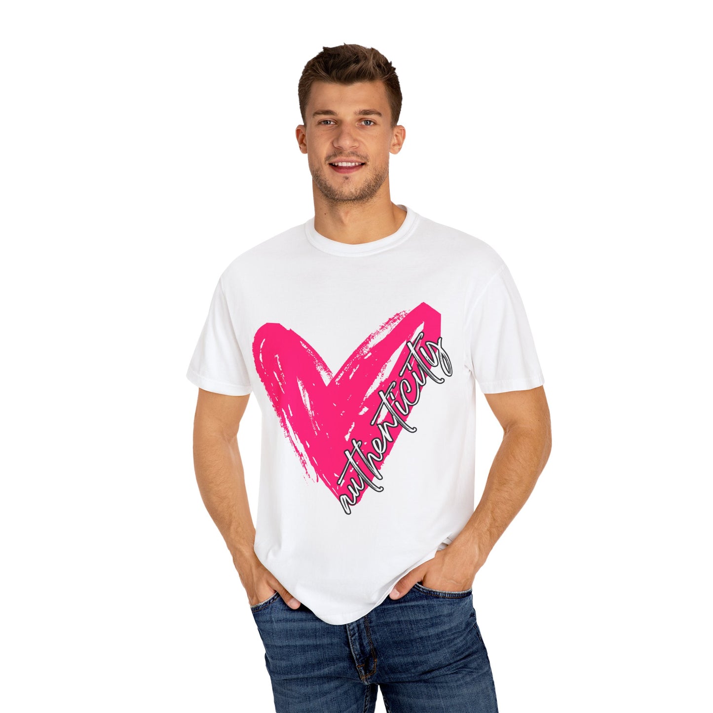 Authenticity Heart Unisex Comfort Colors T-Shirt
