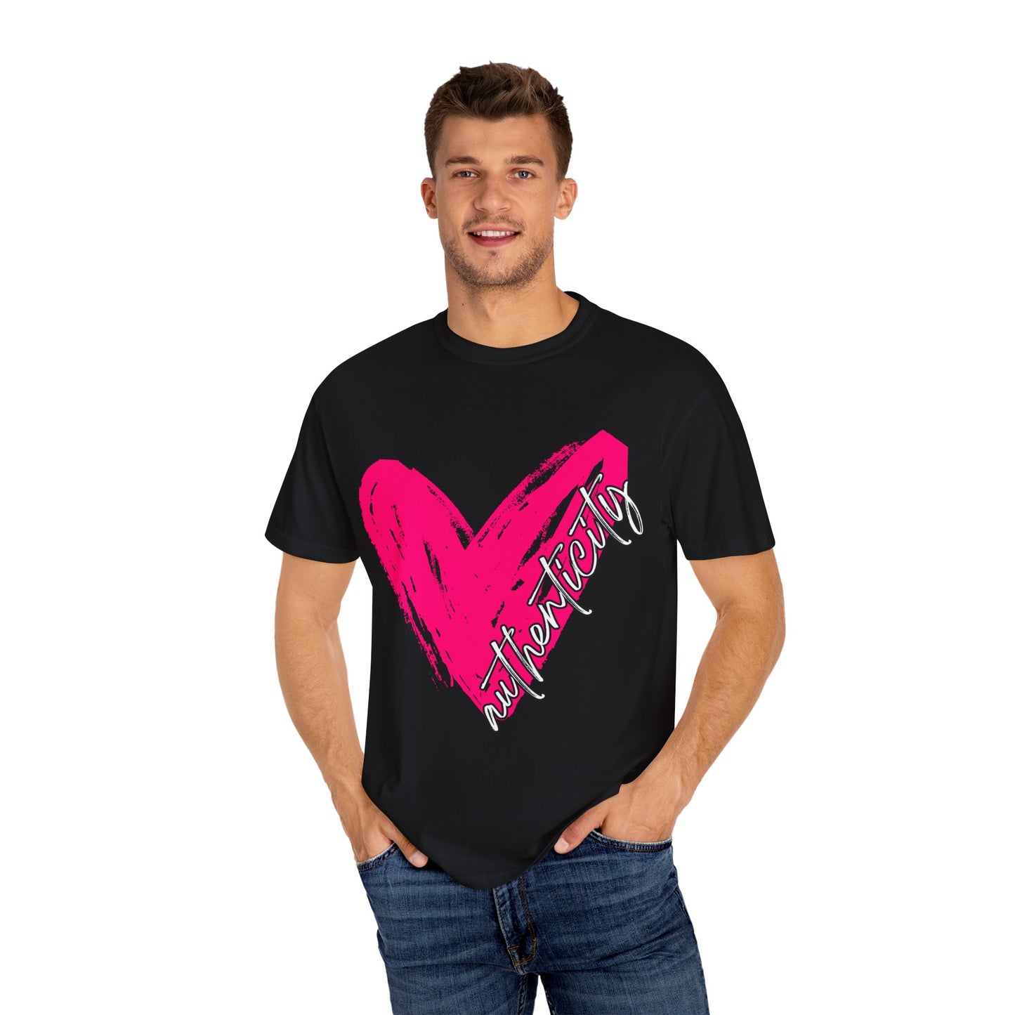 Authenticity Heart Unisex Comfort Colors T-Shirt