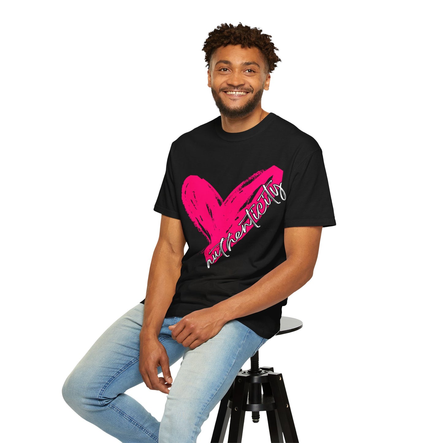 Authenticity Heart Unisex Comfort Colors T-Shirt