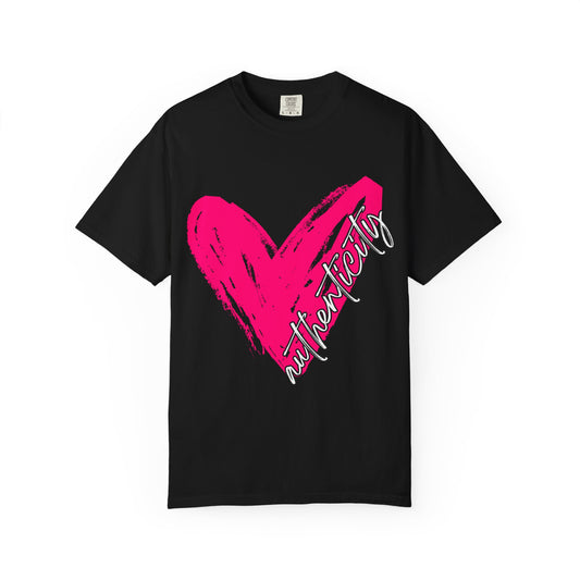 Authenticity Heart Unisex Comfort Colors T-Shirt