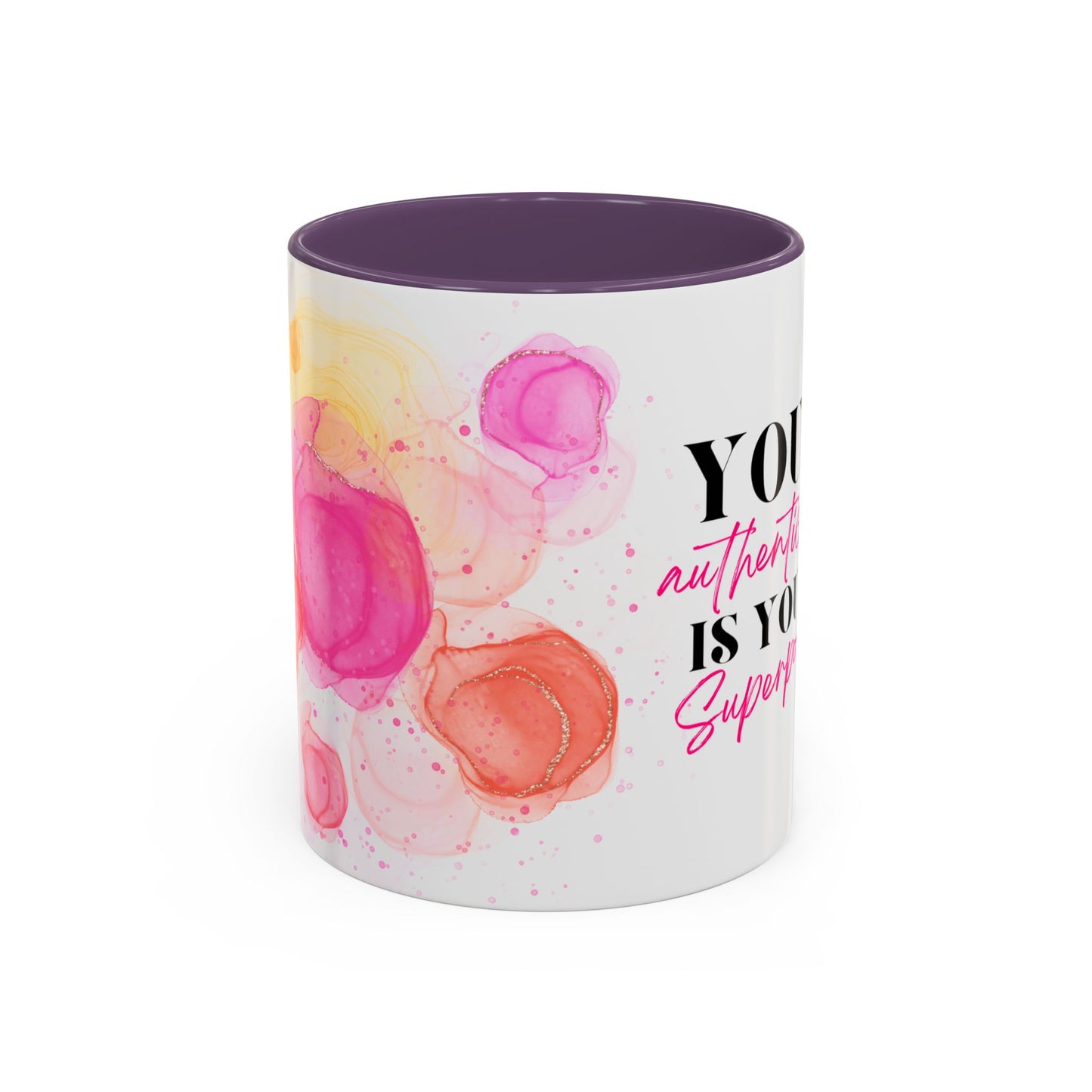 Empowering Accent Coffee Mug | Unique Gift for Self-Love, Inspirational Quotes, Birthday, Friendship, Office Decor