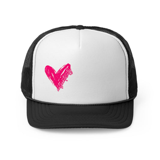 Authenticity Heart Trucker Cap - Pink AND Black Styles