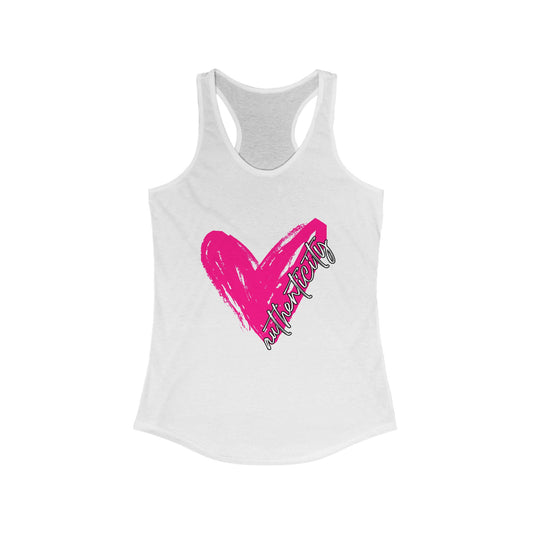 Authenticity Heart Racerback Tank Top for Women