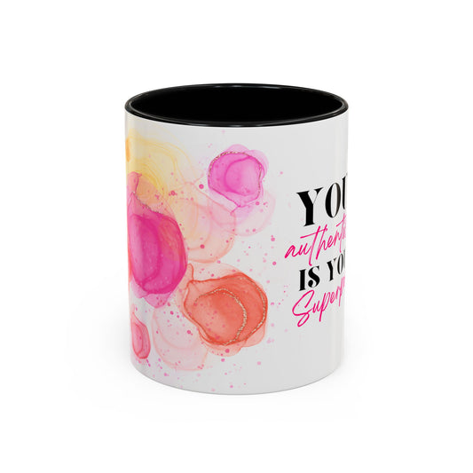 Empowering Accent Coffee Mug | Unique Gift for Self-Love, Inspirational Quotes, Birthday, Friendship, Office Decor