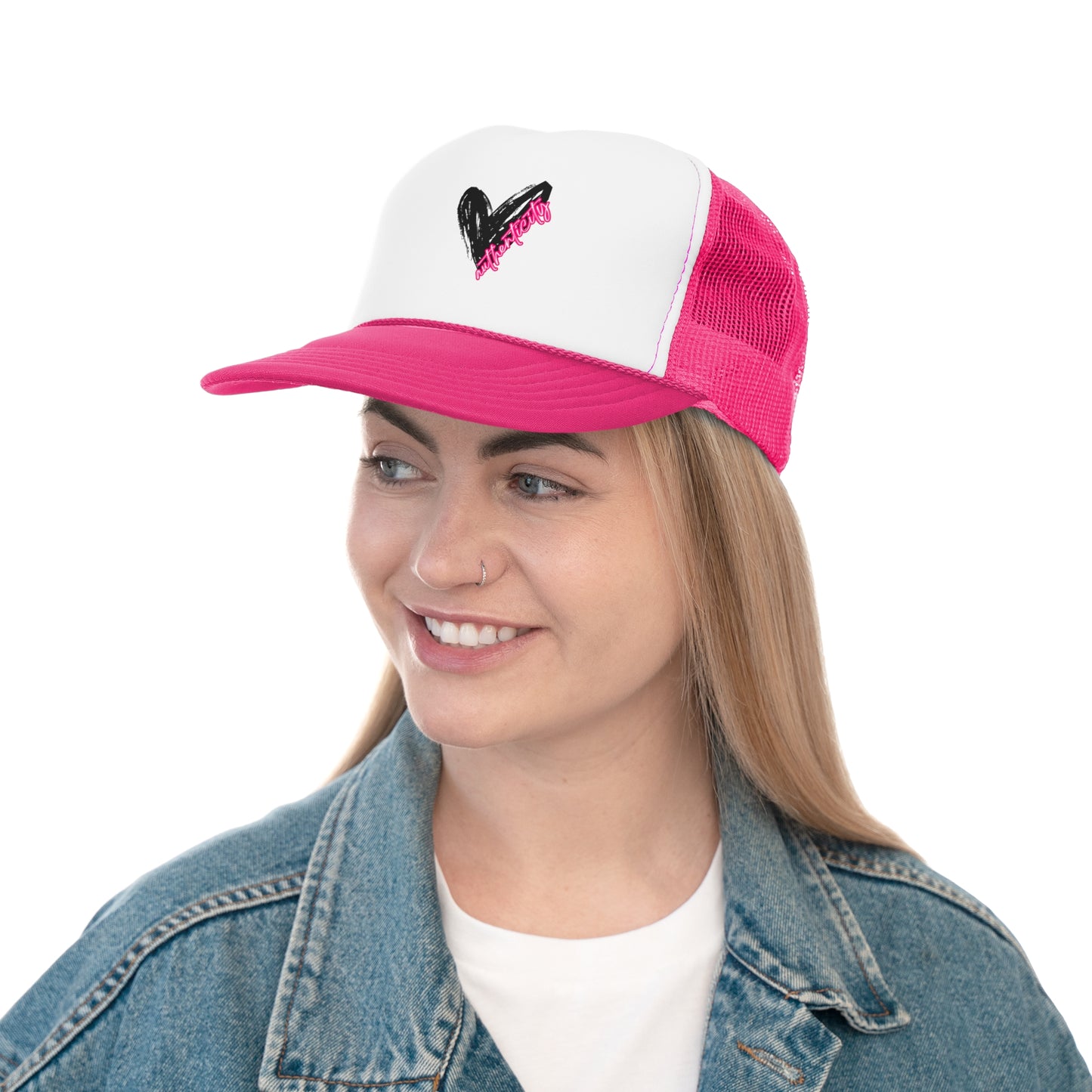 Authenticity Heart Trucker Cap - Pink AND Black Styles