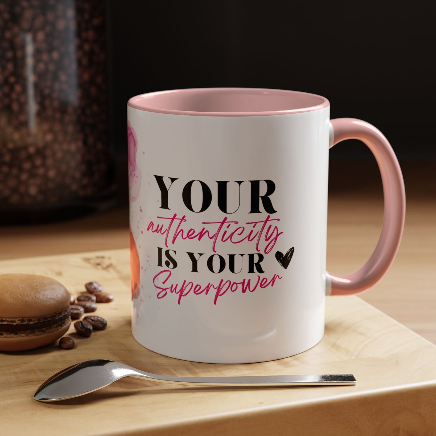 Empowering Accent Coffee Mug | Unique Gift for Self-Love, Inspirational Quotes, Birthday, Friendship, Office Decor